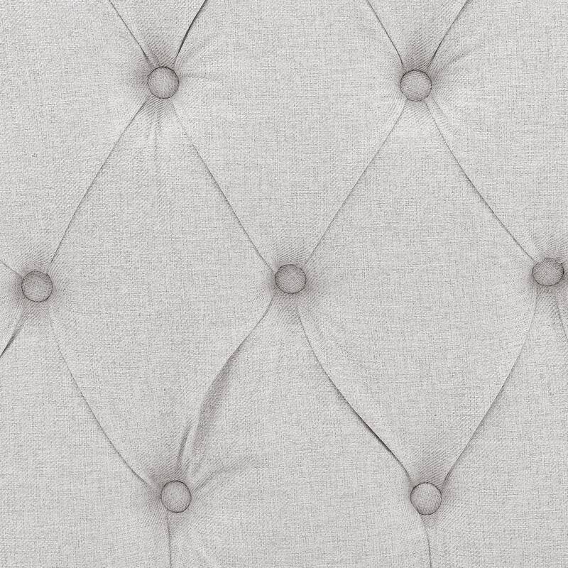 Daybed With Trundle Upholstered Tufted Sofa Bed, With Button And Copper Nail On Square Arms