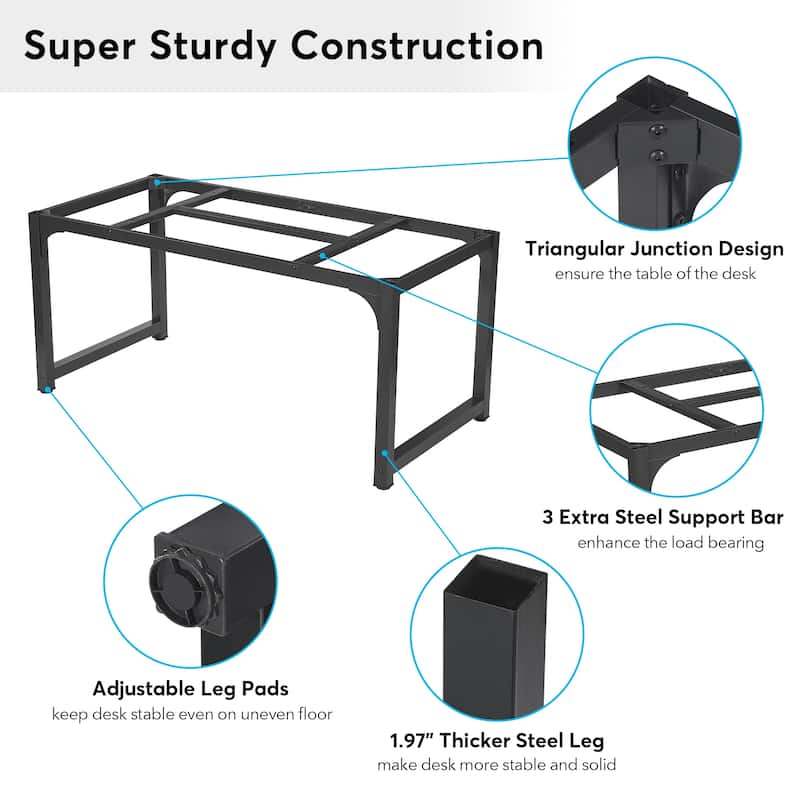 63" Large Computer Desk