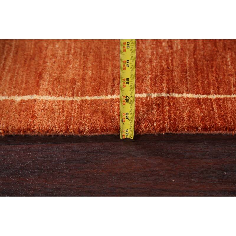 Bordered Gabbeh Kashkoli Oriental Runner Rug Hand-knotted Wool Carpet - 2'5" x 8'5"