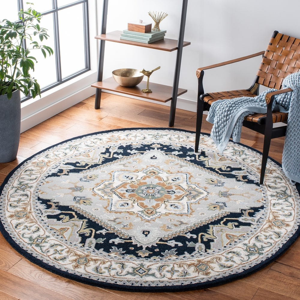 SAFAVIEH Handmade Heritage Carrol Traditional Oriental Wool Rug