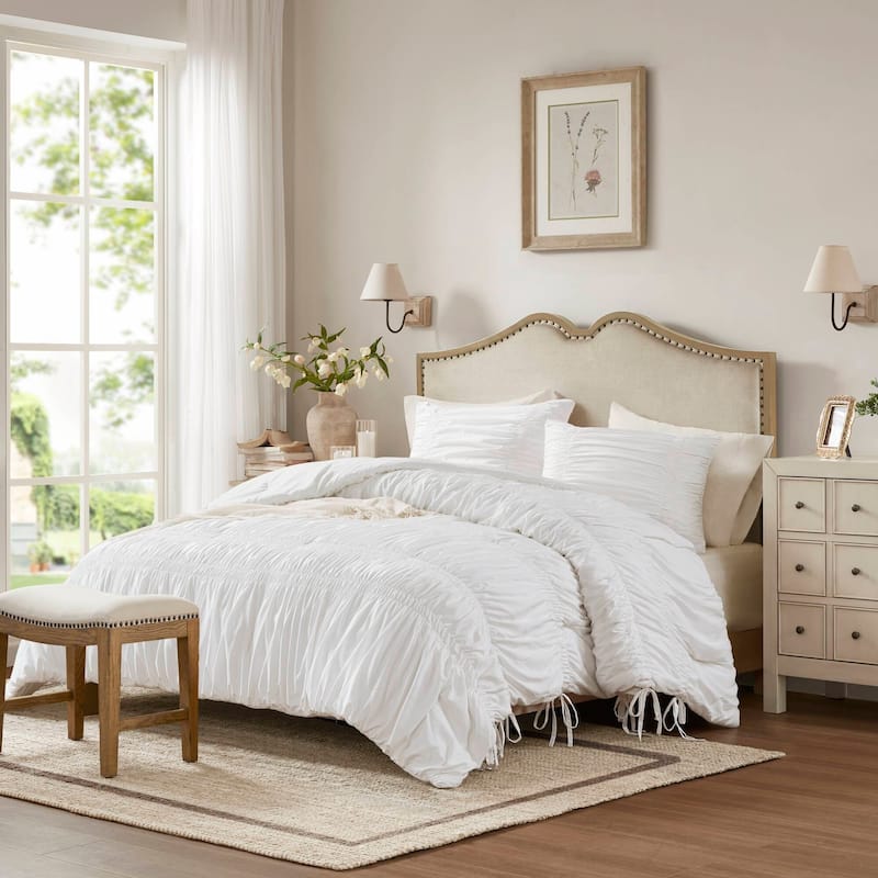 2PCS Twin/Twin XL Durable Soft Comforter Set - White