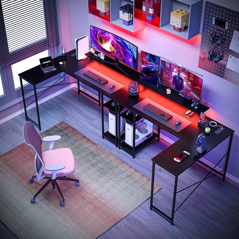 L Shaped Gaming Computer Desk