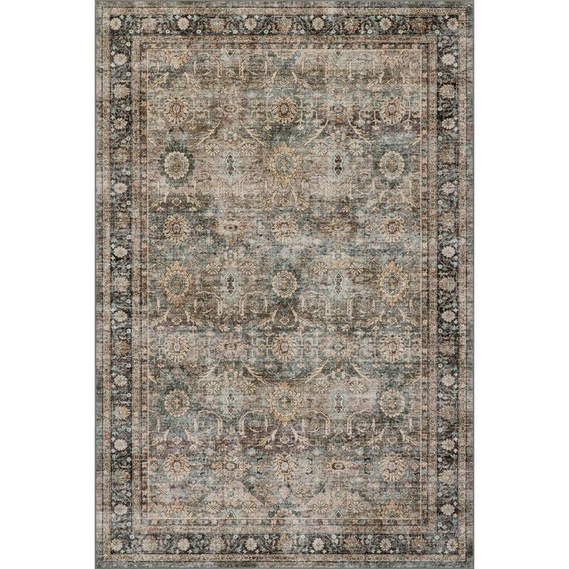 Nuloom Azrielle Traditional Floral Washable Area Rug