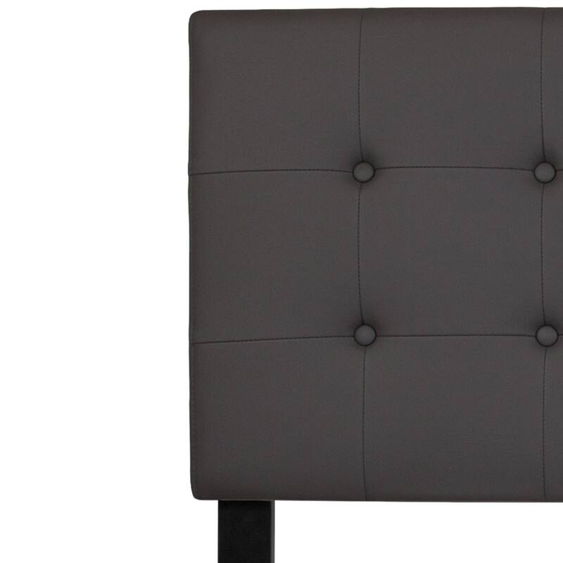 Button Tufted Upholstered Headboard