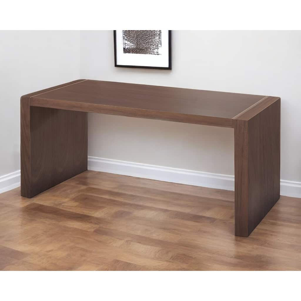 HomeRoots 62" Brown Wood Computer Desk