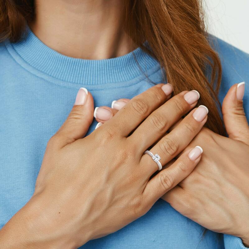 Miadora 7/8ct - 1ct TDW Diamond Solitaire Engagement Ring in 14k Rose White or Yellow Gold