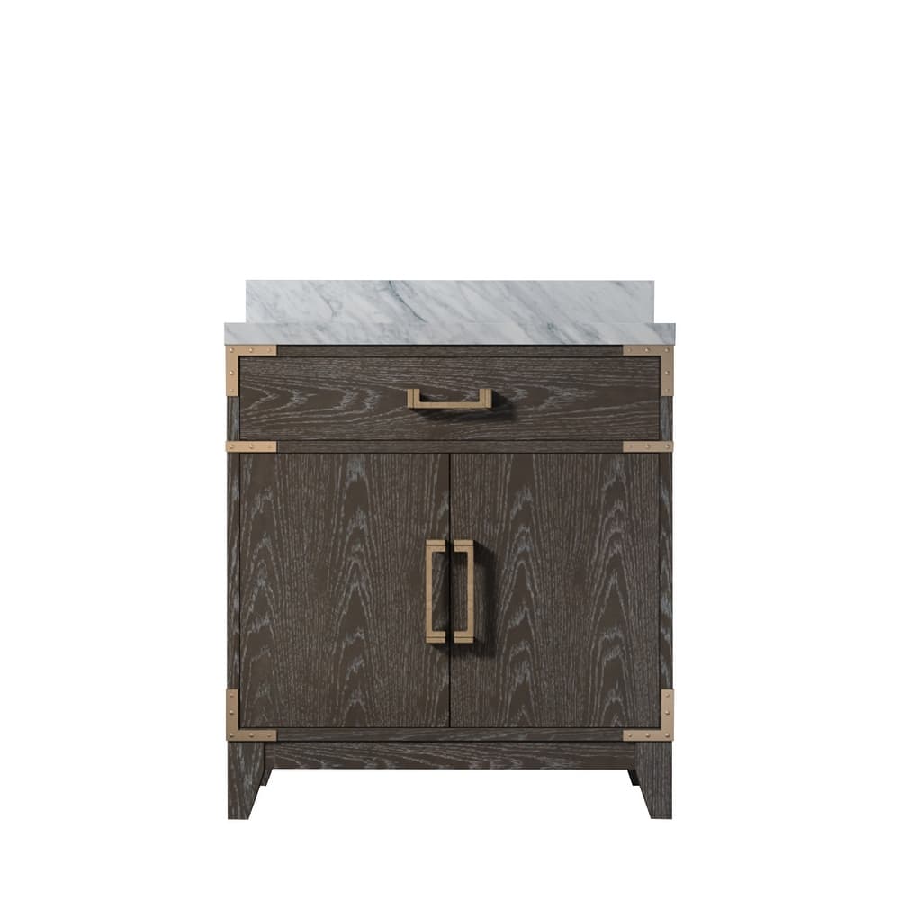 Laurel Bath Vanity with Carrara Marble Top and Sink