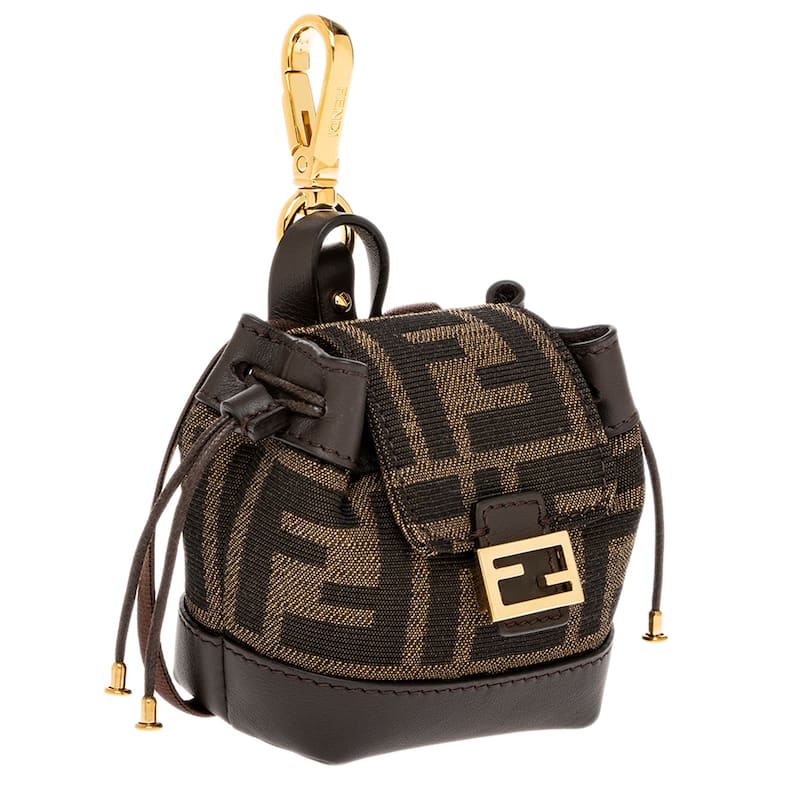 Fendi Nano Backpack Bag Charm - Brown