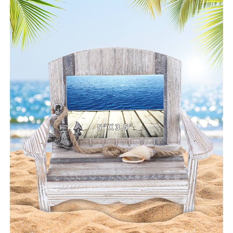 CoTa Global Silver Sea Chair 5×3.5 Beach Frame, 7 Inch, Color May Vary - 7 inches