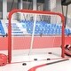 preview thumbnail 1 of 4, vidaXL Hockey Goal Red and White 53.9"x26"x44.1" Polyester