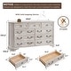 preview thumbnail 97 of 102, Farmhouse Drawers Dresser, Wood Chest of Drawers, Dressers Organizer