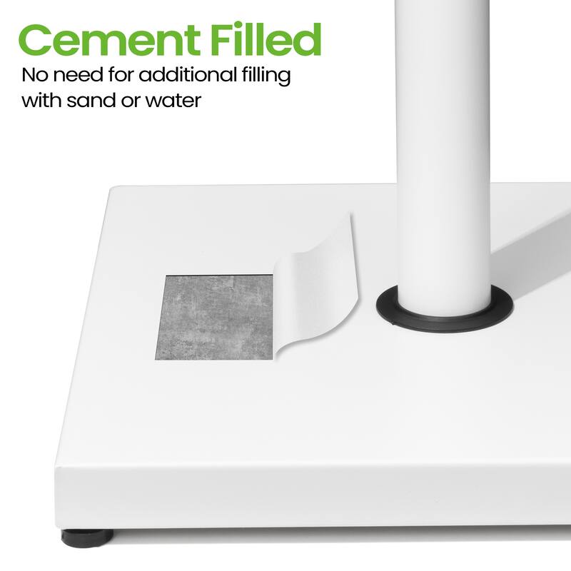 45LBS Outdoor Patio Square Concrete Market Umbrella Base Stand with Wheels