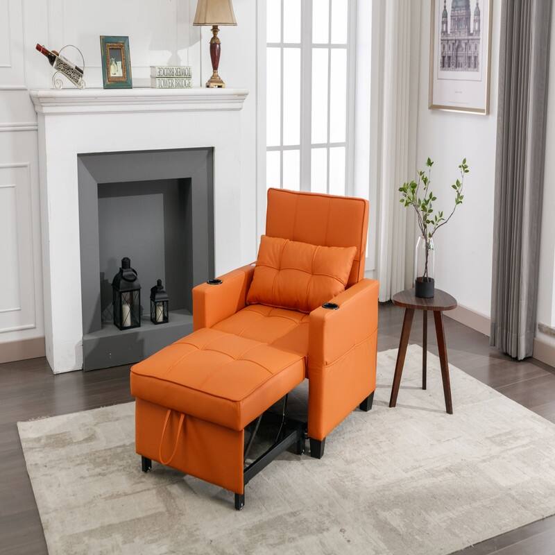 3-in-1 Pull Out Sleeper Chair Beds with USB Ports
