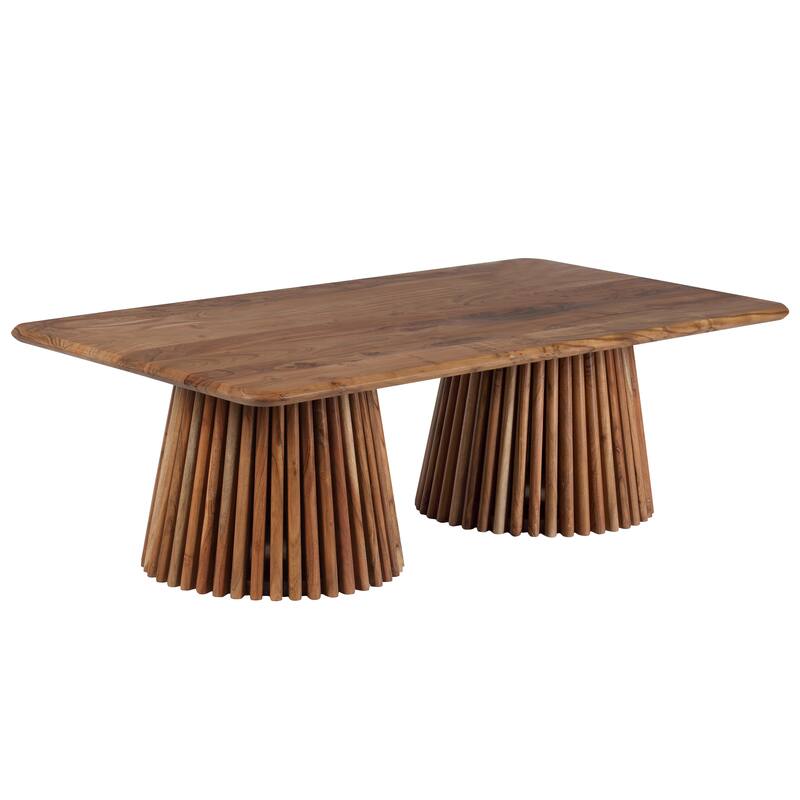 SAFAVIEH Couture Penelope Wood Coffee Table. - 51Wx28Dx16H