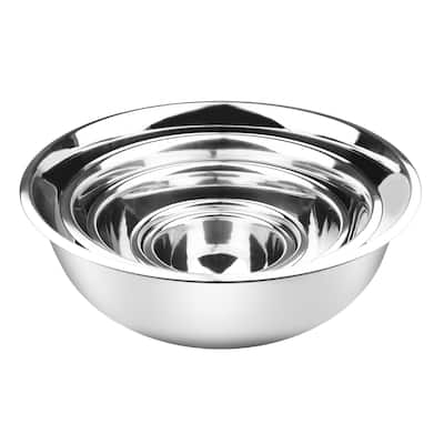 Stainless Steel Mixing Bowls (Set of 5) for Baking, Cooking,Includes 0.75, 1.5, 3, 5, 8 Quart, Stackable for Convenient Storage