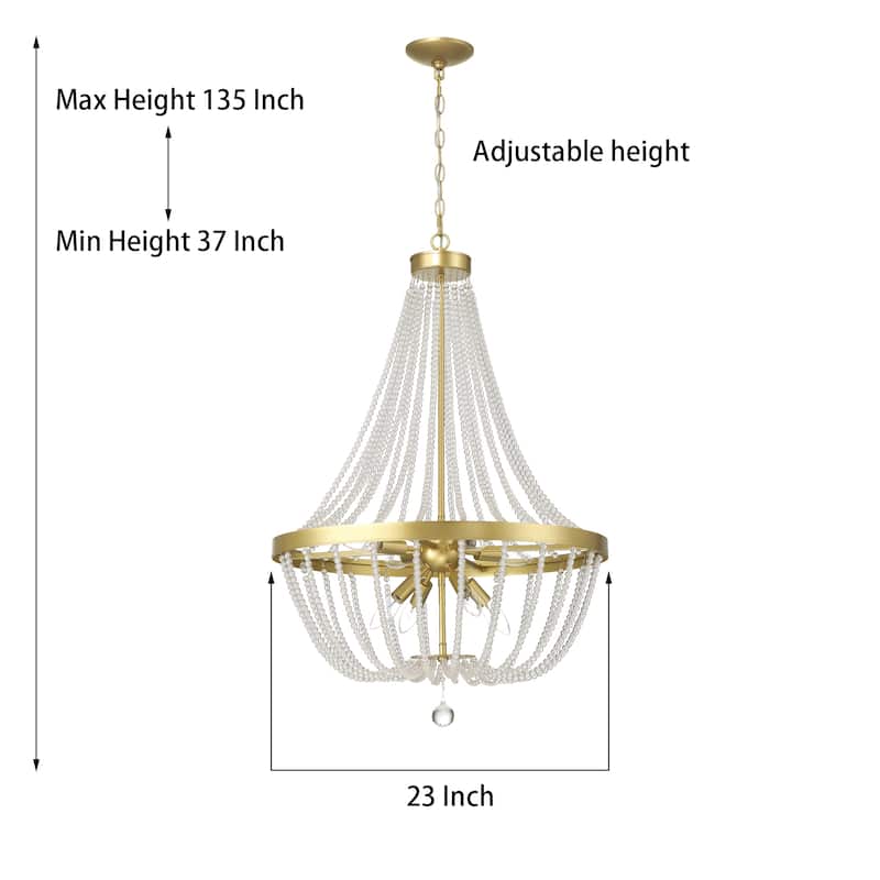 Modern Gold 8-light Chandelier - 23