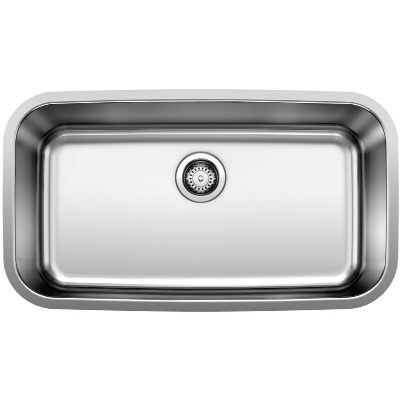 Blanco Stellar 28" Super Single Bowl Undermount Stainless Steel - Refined Brushed - Refined Brushed