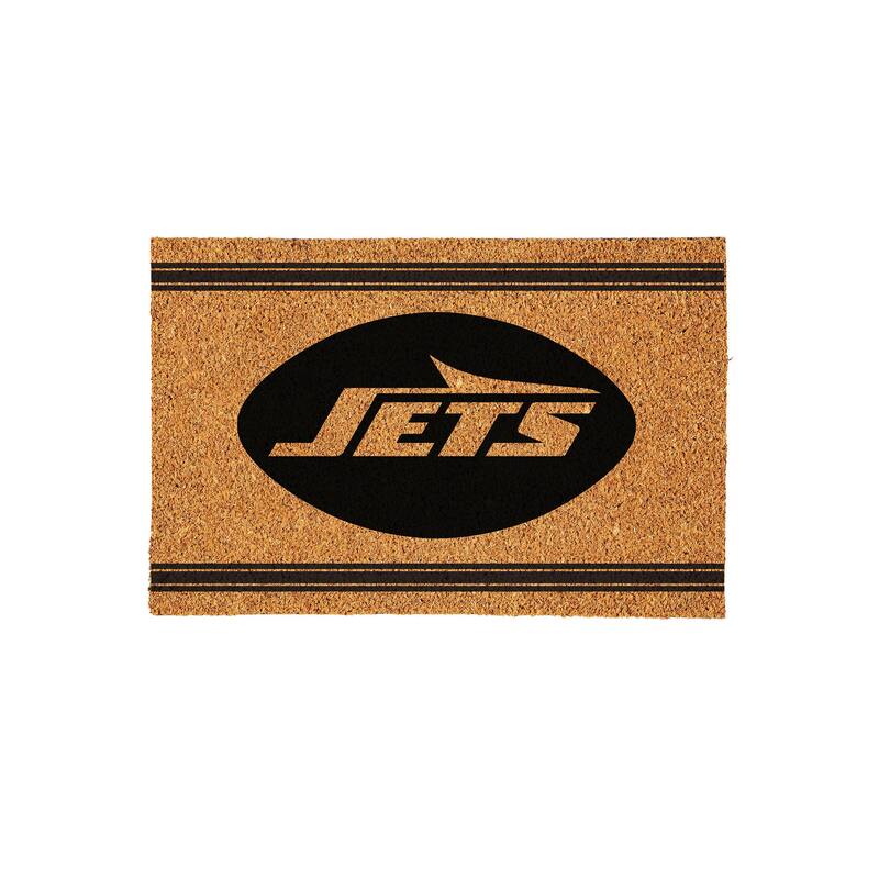 New York Jets Monochrome Indoor/Outdoor Coir Door Mat