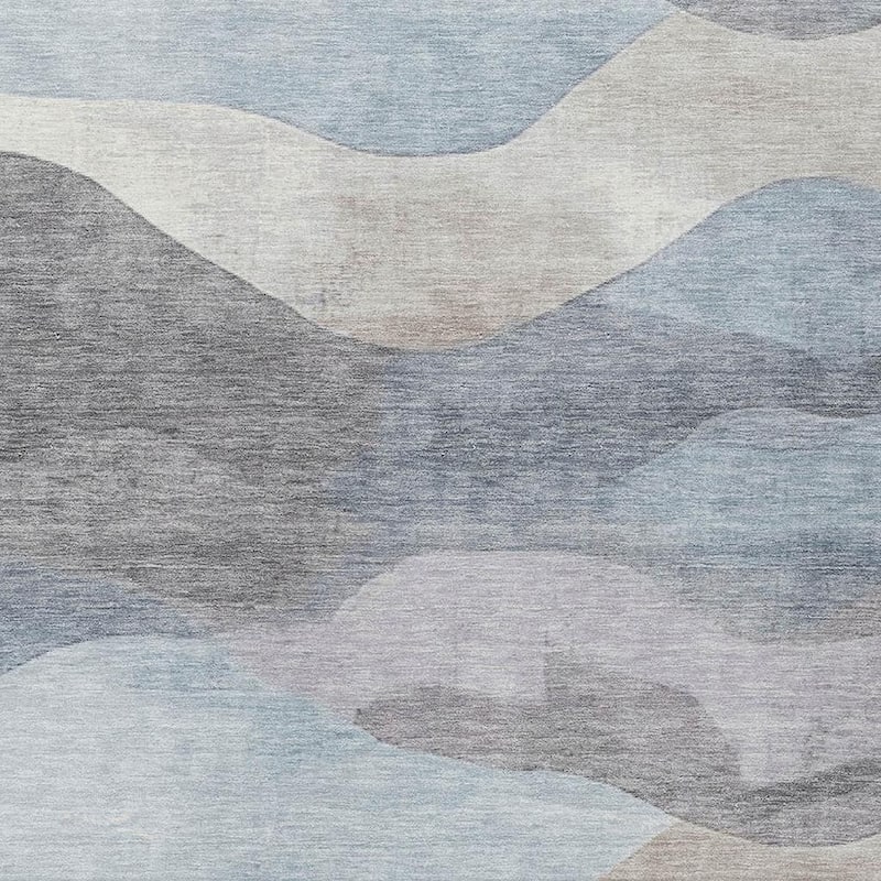 HomeRoots Abstract Transitional Rectangle Outdoor Rug