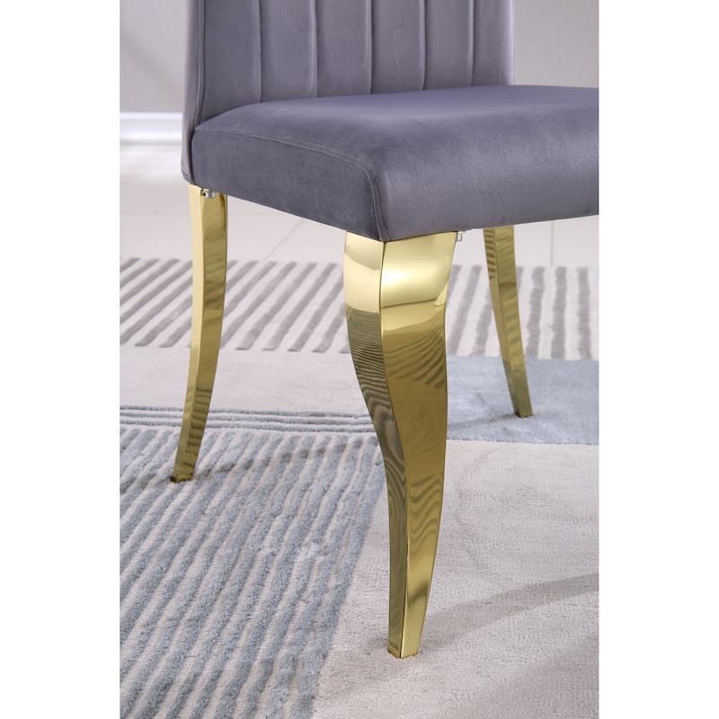 Modern Dining Chairs Set of 2,Upholstered Accent Armless Chairs