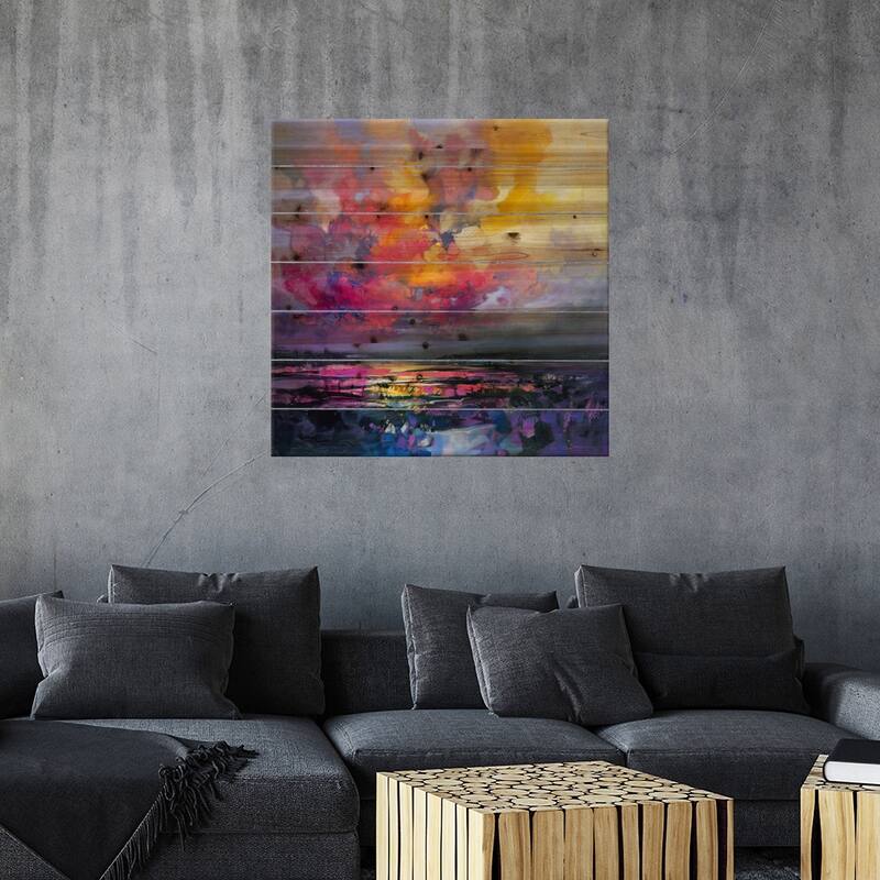 Binding Energy I Print On Wood by Scott Naismith - Multi-Color