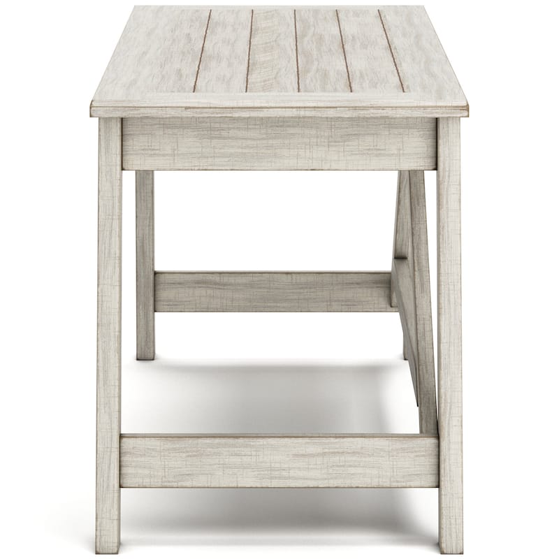 Signature Design by Ashley Carynhurst White Home Office Desk and Storage