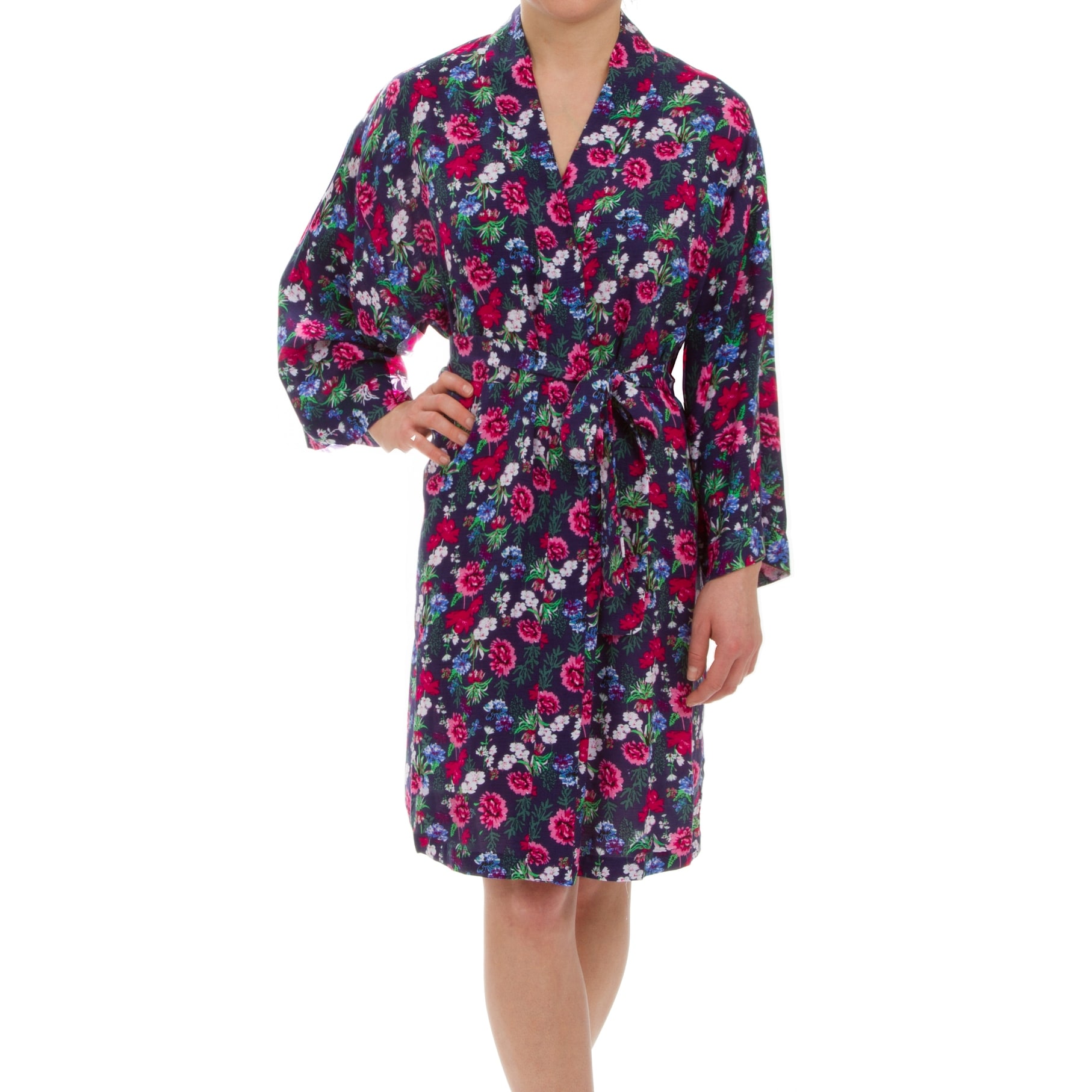 Leisureland Women's Ultra Soft Floral Robe