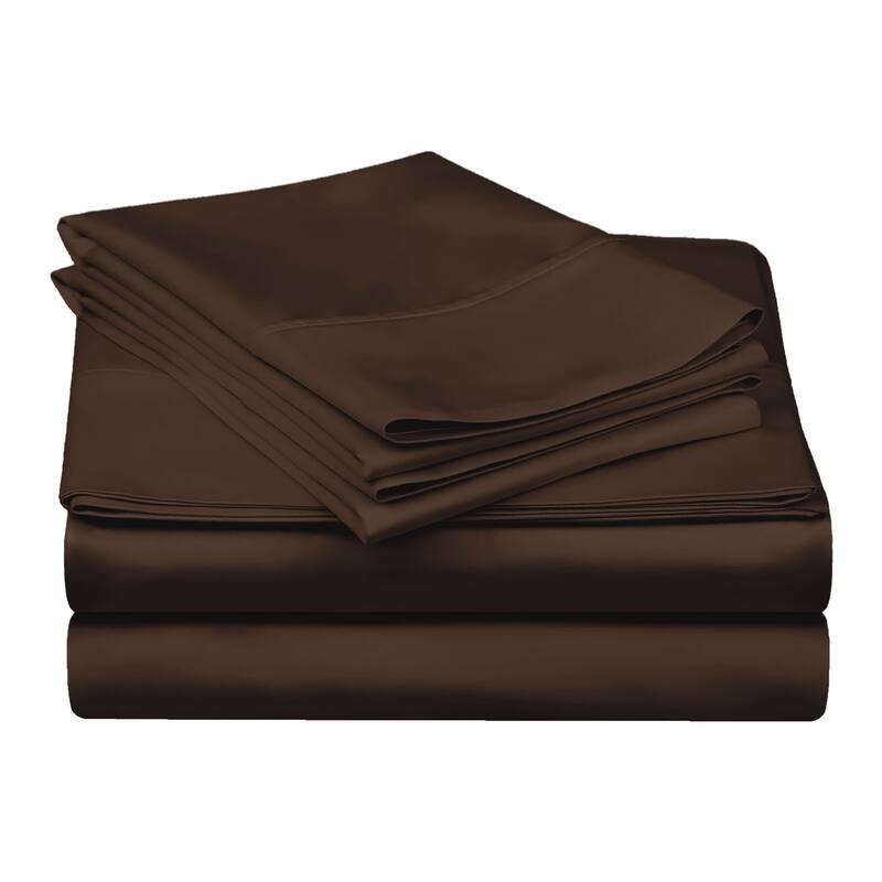 Egyptian Cotton 300 Thread Count Solid Bed Sheet Set by Superior