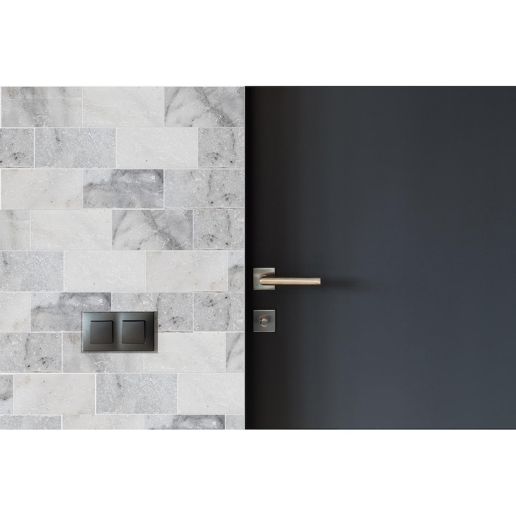 Pale Gray Marble 3" x 6" Tumbled Tile