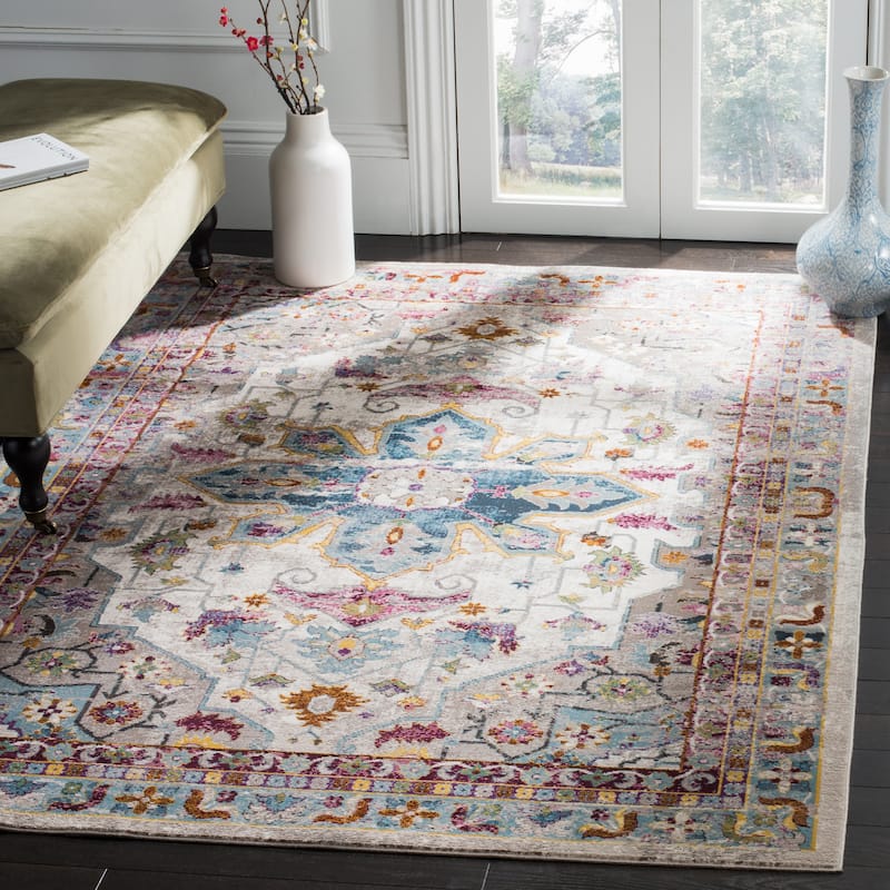 SAFAVIEH Aria Myrtha Vintage Boho Oriental Rug - 3' x 5' - Cream/Multi