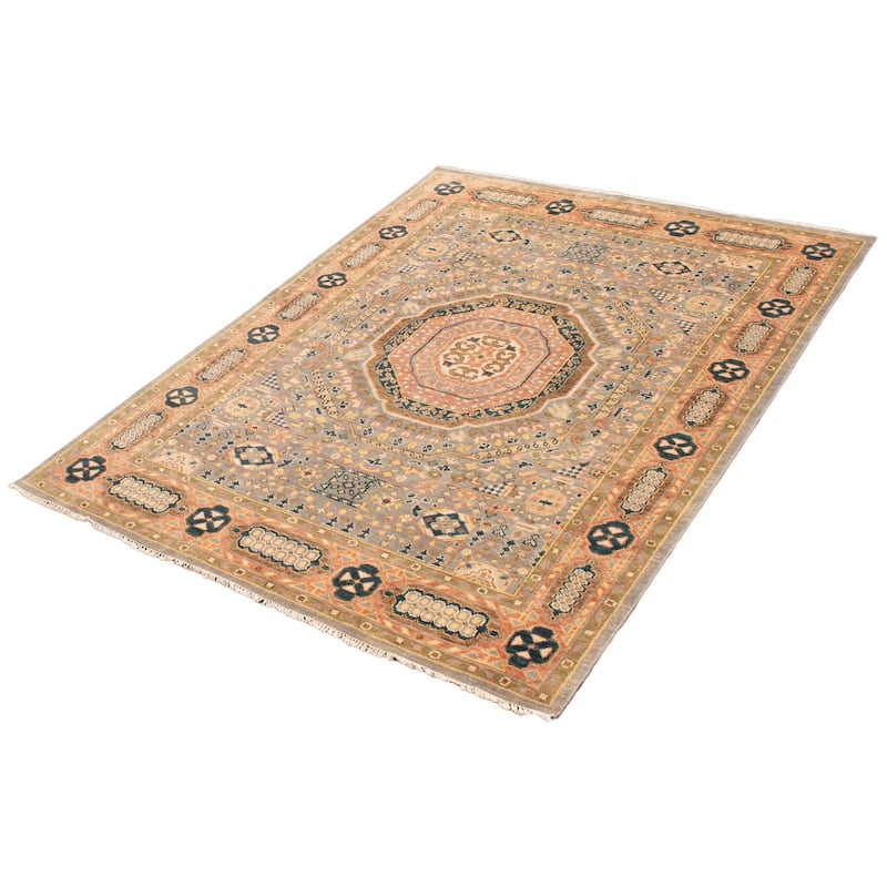 ECARPETGALLERY Hand-knotted Jules Serapi Grey Wool Rug - 8'9 x 12'0