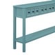 preview thumbnail 21 of 39, Merax 60" Long Console Table with Different Size Drawers and Bottom Shelf