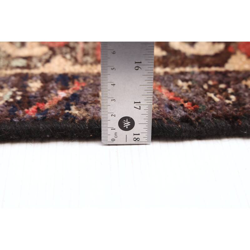 ECARPETGALLERY Hand-knotted Antalya Vintage Brown Wool Rug - 4'4 x 6'7