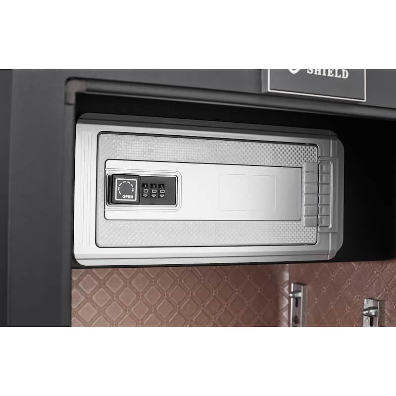 Safe Box with Biometric Recognition, Built-in Removable And Flexible Compartment Partition, Dual Protection