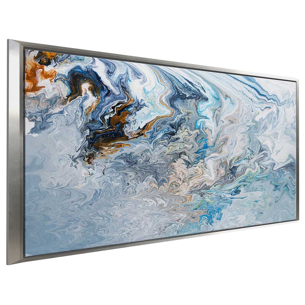 "Reading The Current" by Ruth Fromstein Print on Floating Canvas