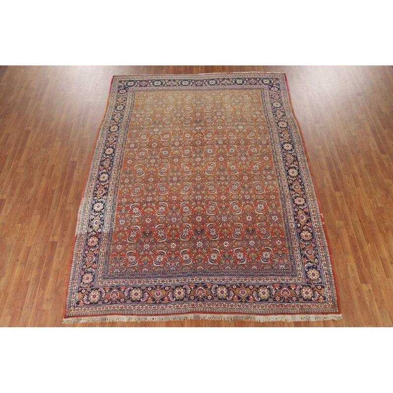 Vegetable Dye Bidjar Persian Antique Area Rug Handmade Wool Carpet - 8'2"x 10'8"