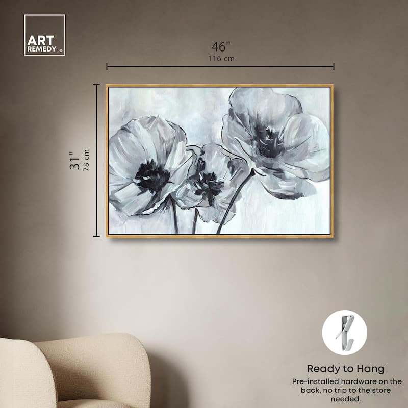 Flower Impressions Canvas by Art Remedy