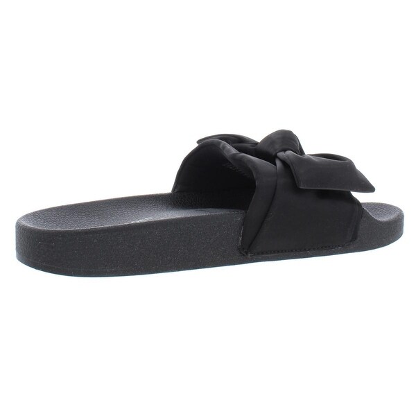 steve madden silky slides black