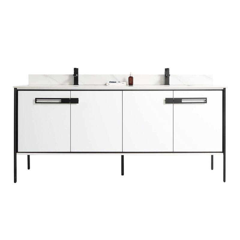 Fine Fixtures Oakville Bathroom Vanity with White Ceramic Sink