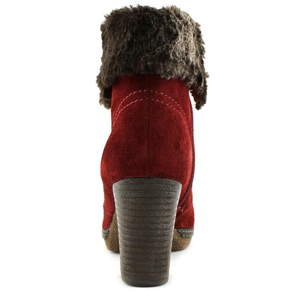 gabor red ankle boots