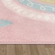 preview thumbnail 15 of 22, Kids Rug with Rainbow and Hearts in Pastel Colors
