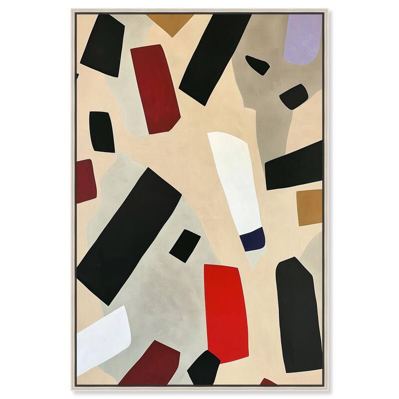 Mindscape Mosaic III Canvas by Art Remedy - Silver - 36" x 54"