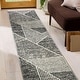 preview thumbnail 18 of 40, Contemporary Distressed Geometric Area Rug Cream - 2' 3" x 8'