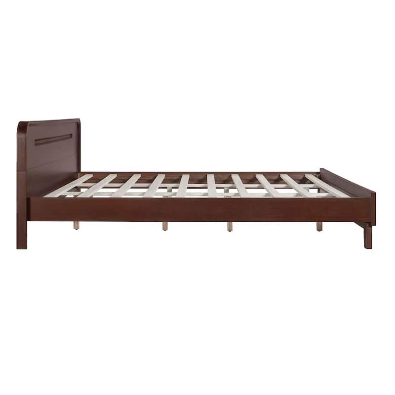 Christopher Knight Home- Alaric Solid Pine Wood Bed with Headboard