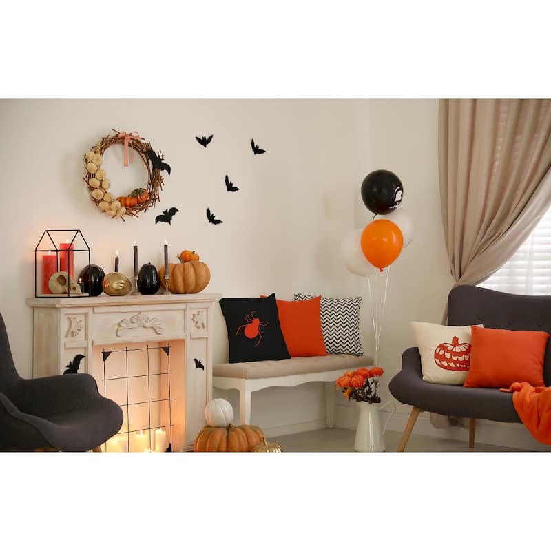 Halloween Spiders Accent Pillow