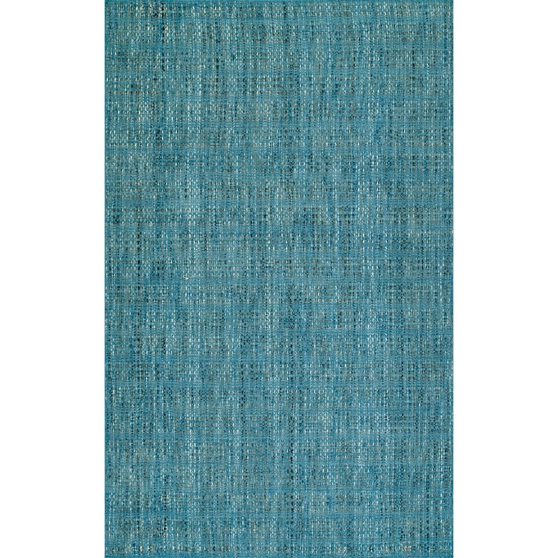 Addison Montana Flat Woven Wool Area Rug - 9'X13' - Blue/Denim - Runner/Rectangle