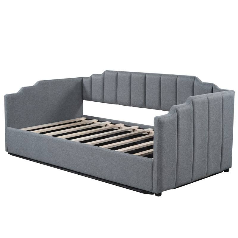 Twin Size Upholstered Daybed with Underneath Storage