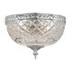 preview thumbnail 1 of 1, Crystorama 2 Light Chrome Crystal Ceiling Mount
