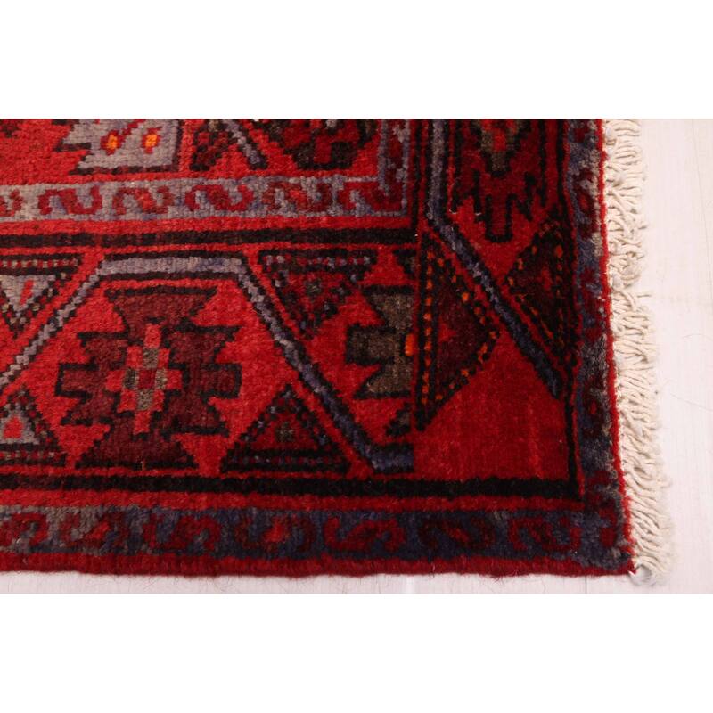 ECARPETGALLERY Hand-knotted Andelz Red Wool Rug - 3'6 x 6'11