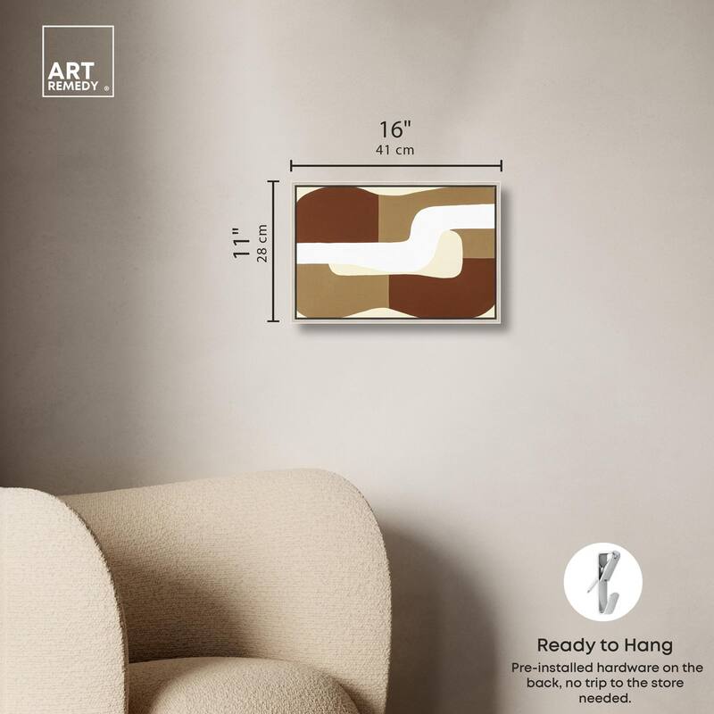 Minimal Wavy III Canvas by Art Remedy